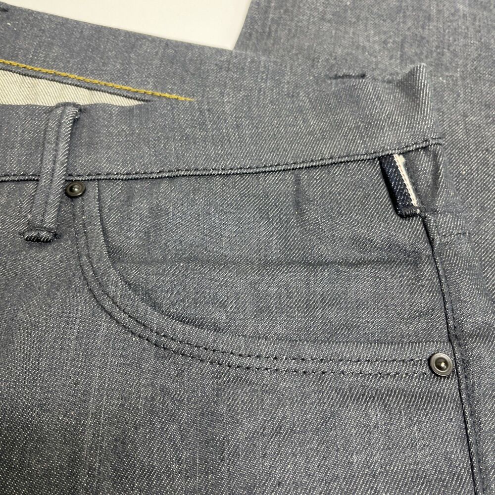 Matias Sol Jeans Men's Size 34 Blue Mid Rise Slim Taper Fit Denim Made In USA - Picture 4 of 16